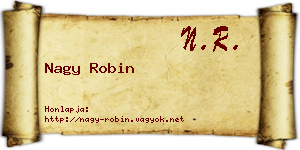 Nagy Robin névjegykártya
