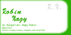 robin nagy business card